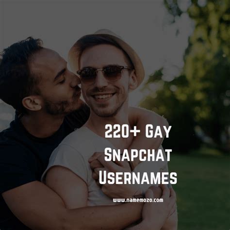 Snapchat only allows you to check one username at a time, which can make it a little difficult to do research and come up with something memorable. . Gay snapchat username
